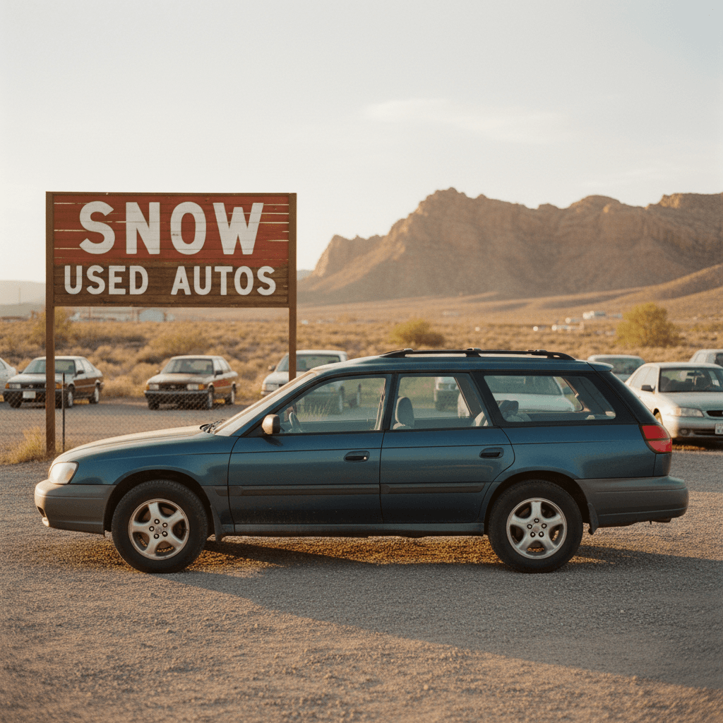Side view of used vehicle in natural light