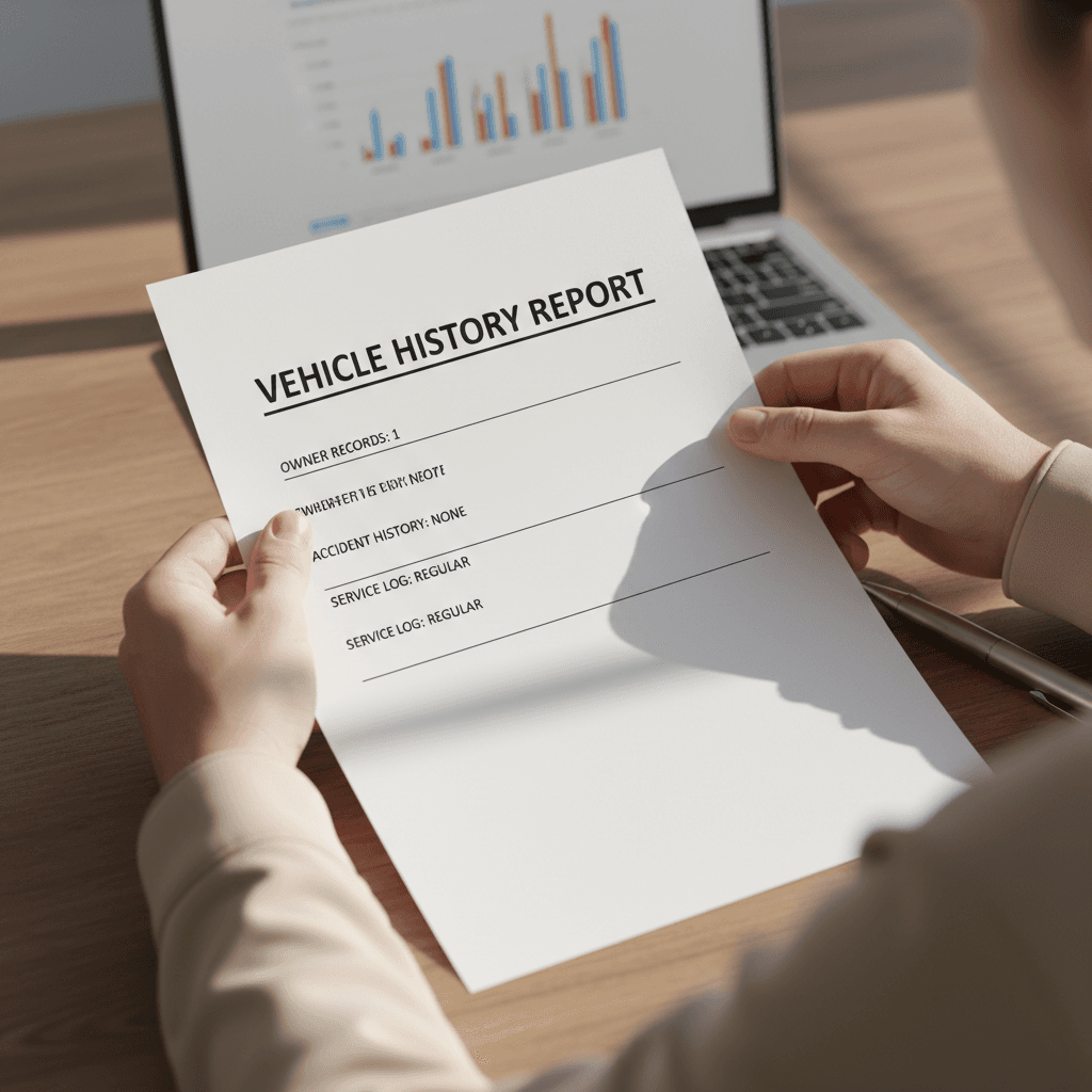 Clean vehicle history - reviewing vehicle report