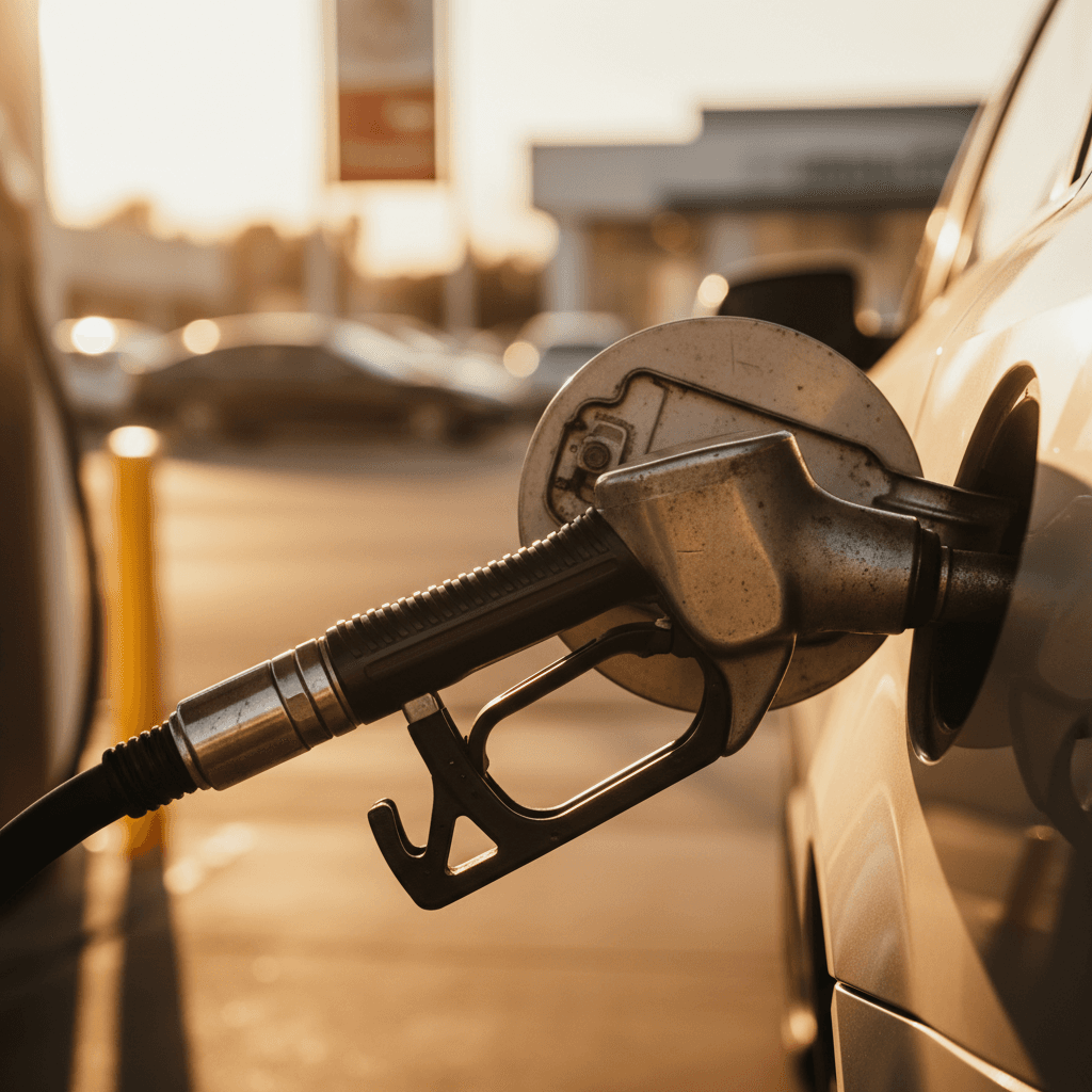 Fuel efficiency - filling up at gas pump